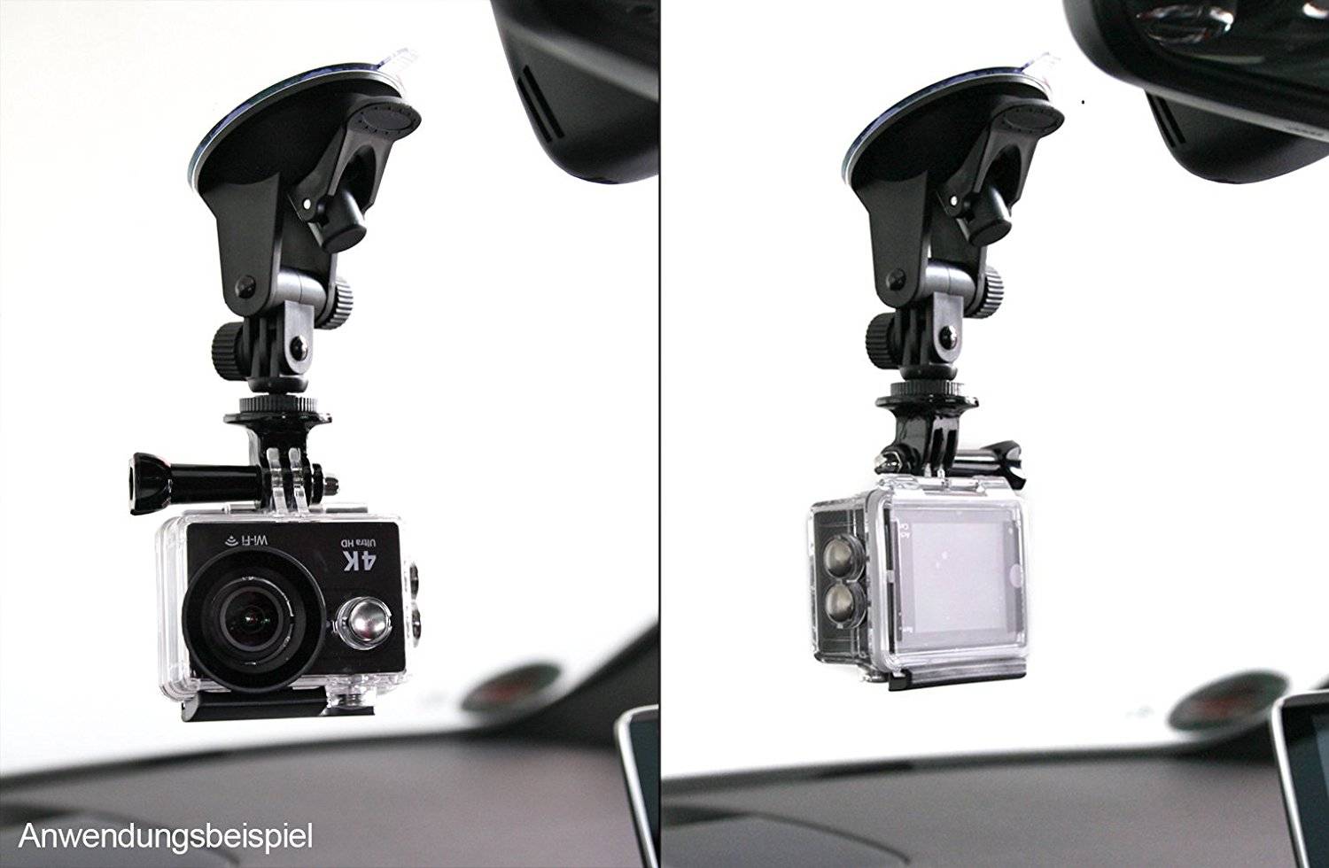 Photecs® Universal Saugnapf Halterung V2 (55-85mm), für Smartphone, Kamera, Handy, ActionCam, GoPro-3