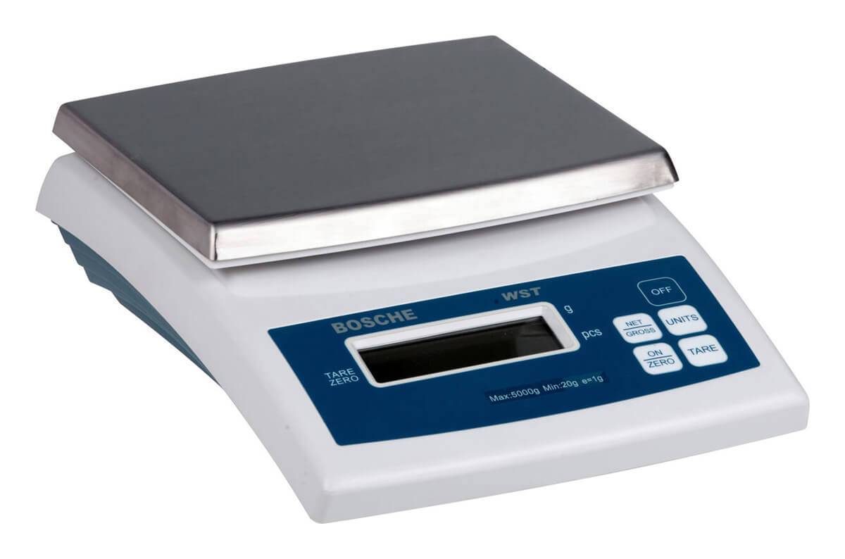 BOSCHE Wägetechnik Tischwaage WST 10 kg Ablesbarkeit 2 g-2