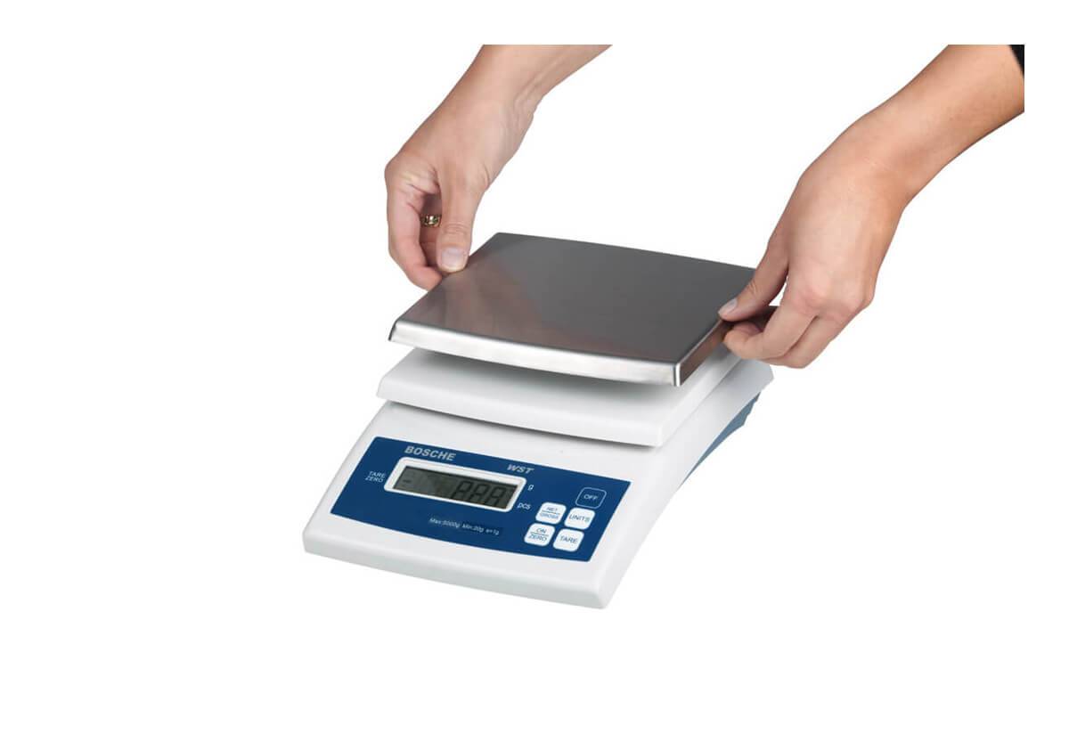 BOSCHE Wägetechnik Tischwaage WST 10 kg Ablesbarkeit 2 g-4