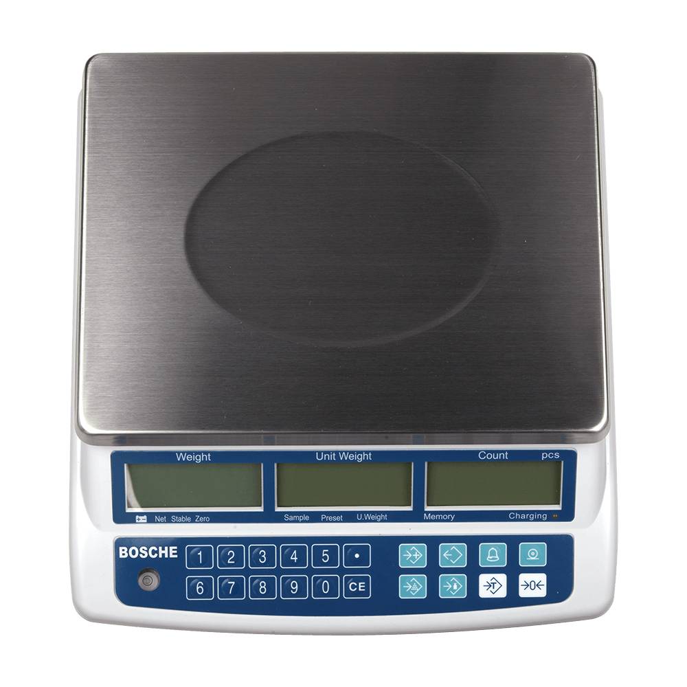 BOSCHE Wägetechnik Zählwaage CS 6 kg | 0,1 g | Akku oder Netzbetrieb-3