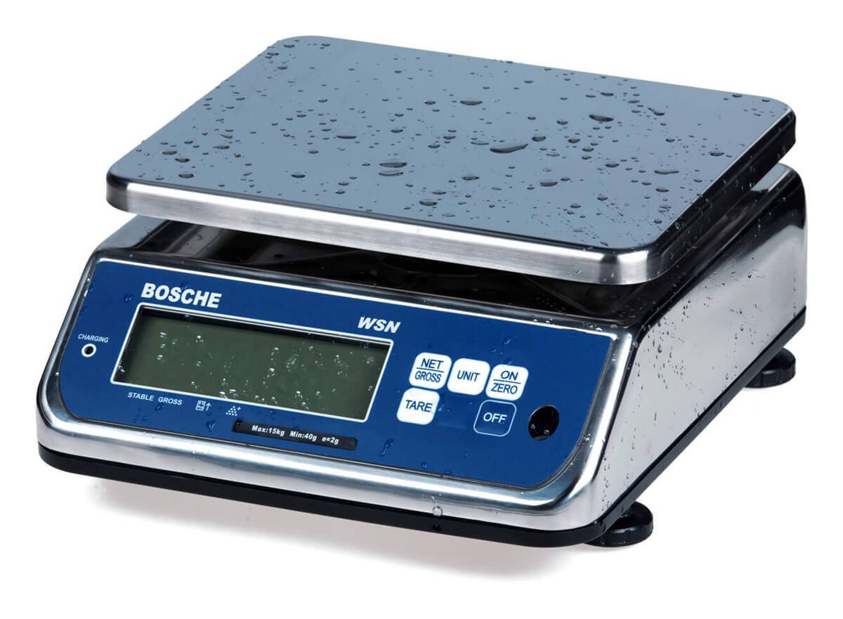 BOSCHE Wägetechnik Edelstahl Tischwaage WSNE, Wägebereich 3 kg | Ablesbarkeit 1 g - eichfähig-4