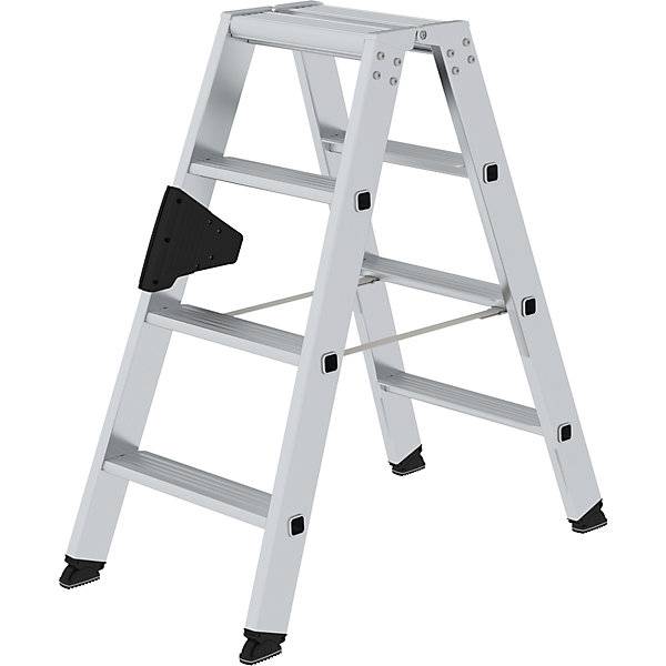 Stufen-Stehleiter beidseitig Komfort-Ausführung mit ergo-pad® 2 x 4 Stufen. MUNK GmbH 61201449