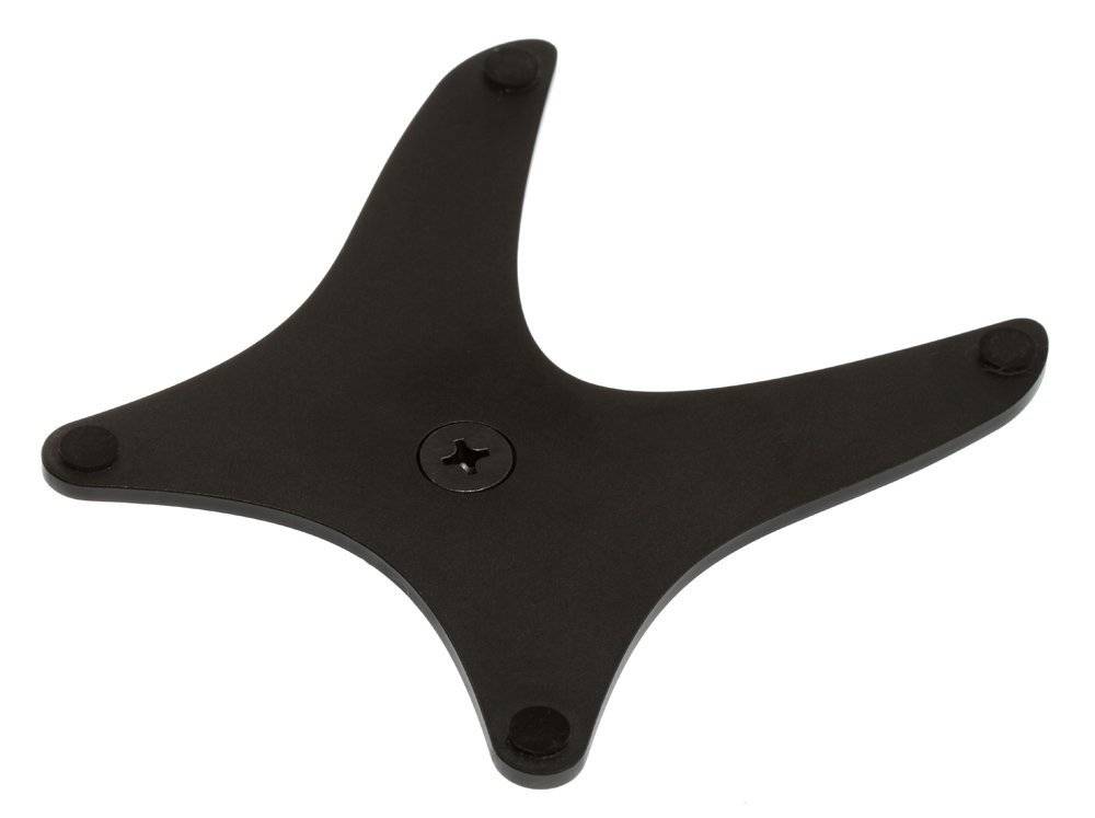 Photecs® Blitz-Standfuß Pro-X, Blitzständer Blitzfuß Tischsockel (Metall, schwarz eloxiert)-3