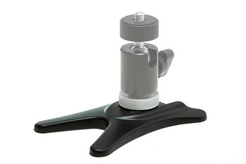 Blitz-Standfuss, Blitzständer, Blitzfuß, Tischsockel mit 1/4"-Stativgewinde (ABS-Kunststoff)-2