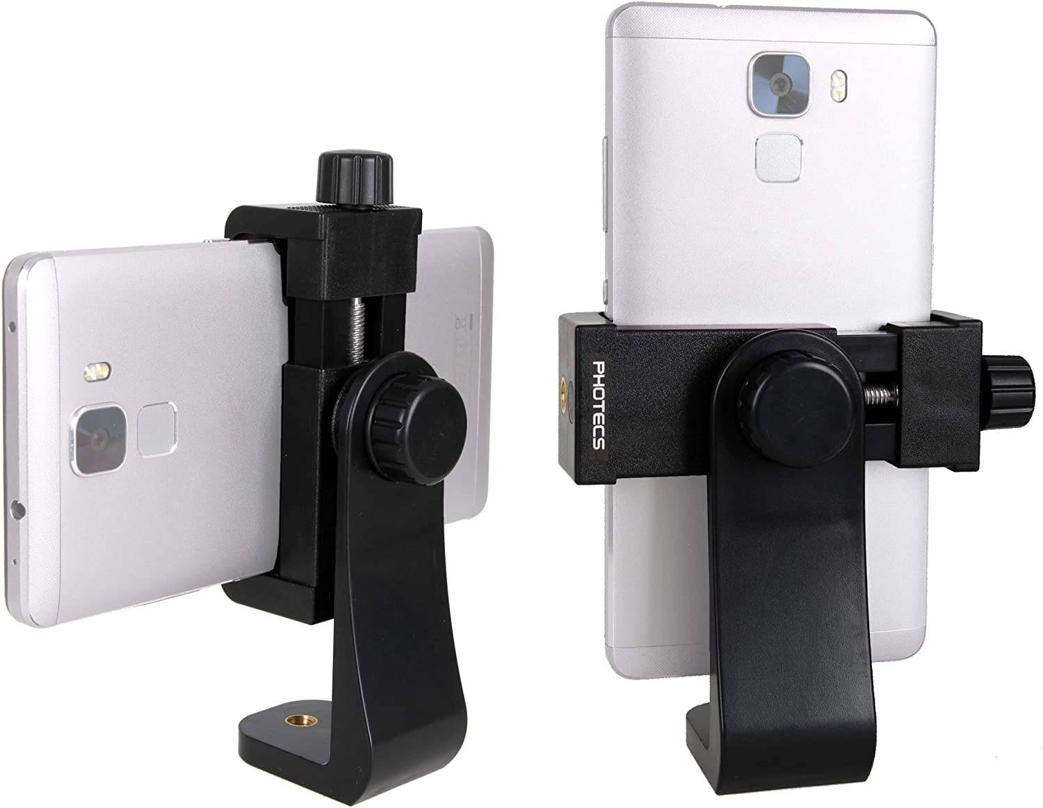 Photecs® Smartphone Halter V3, Handy Stativ Adapter 1/4" (von ca. 56 bis 100 mm), Phone Halter-0
