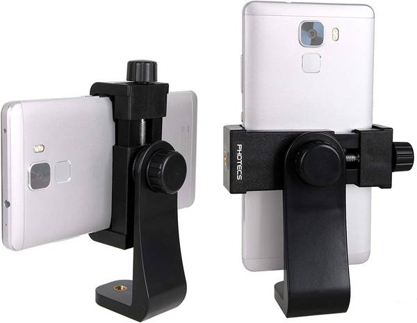 Photecs® Smartphone Halter V3, Handy Stativ Adapter 1/4" (von ca. 56 bis 100 mm), Phone Halter