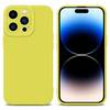Cadorabo Hülle für Apple iPhone 14 PRO MAX Schutz Hülle in Gelb TPU Silikon Etui Case Handyhülle