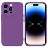 Cadorabo Hülle für Apple iPhone 14 PRO MAX Schutz Hülle in Lila TPU Silikon Etui Case Handyhülle