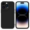 Cadorabo Hülle für Apple iPhone 14 PRO MAX Schutz Hülle in Schwarz TPU Silikon Etui Case Handyhülle