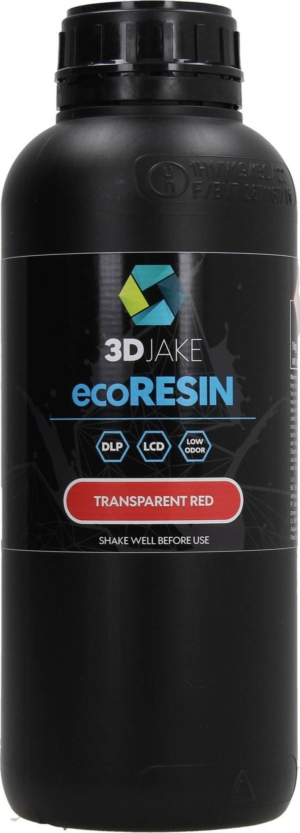 3DJAKE ecoResin Transparent Rot, 1.000 g
