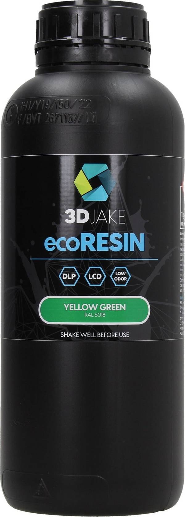 3DJAKE ecoResin Gelbgrün, 1.000 g
