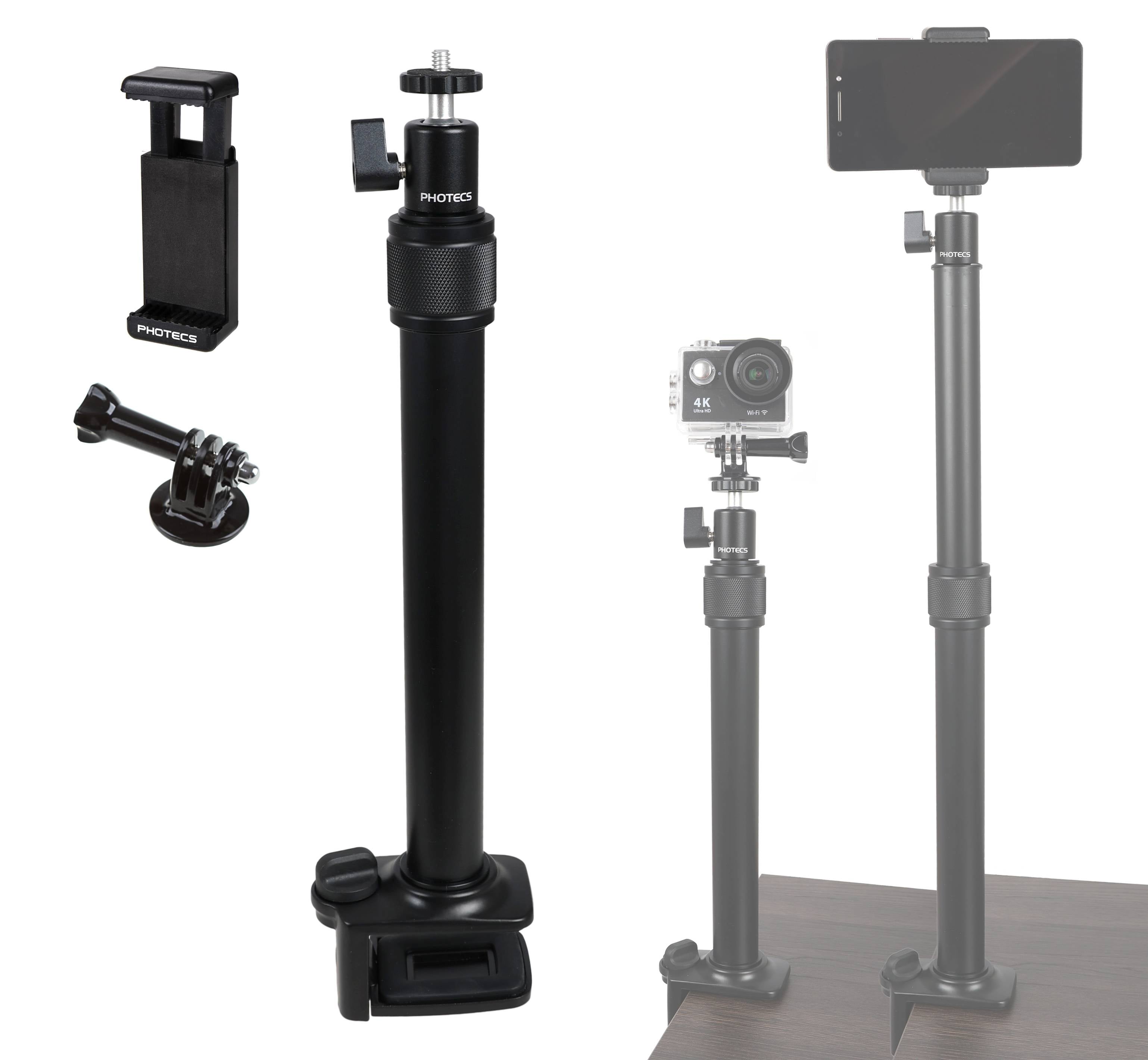 Photecs® Universal Tischstativ UTS-L, höhenverstellbares Klemmstativ für Kamera, Mikro, Licht etc.-0