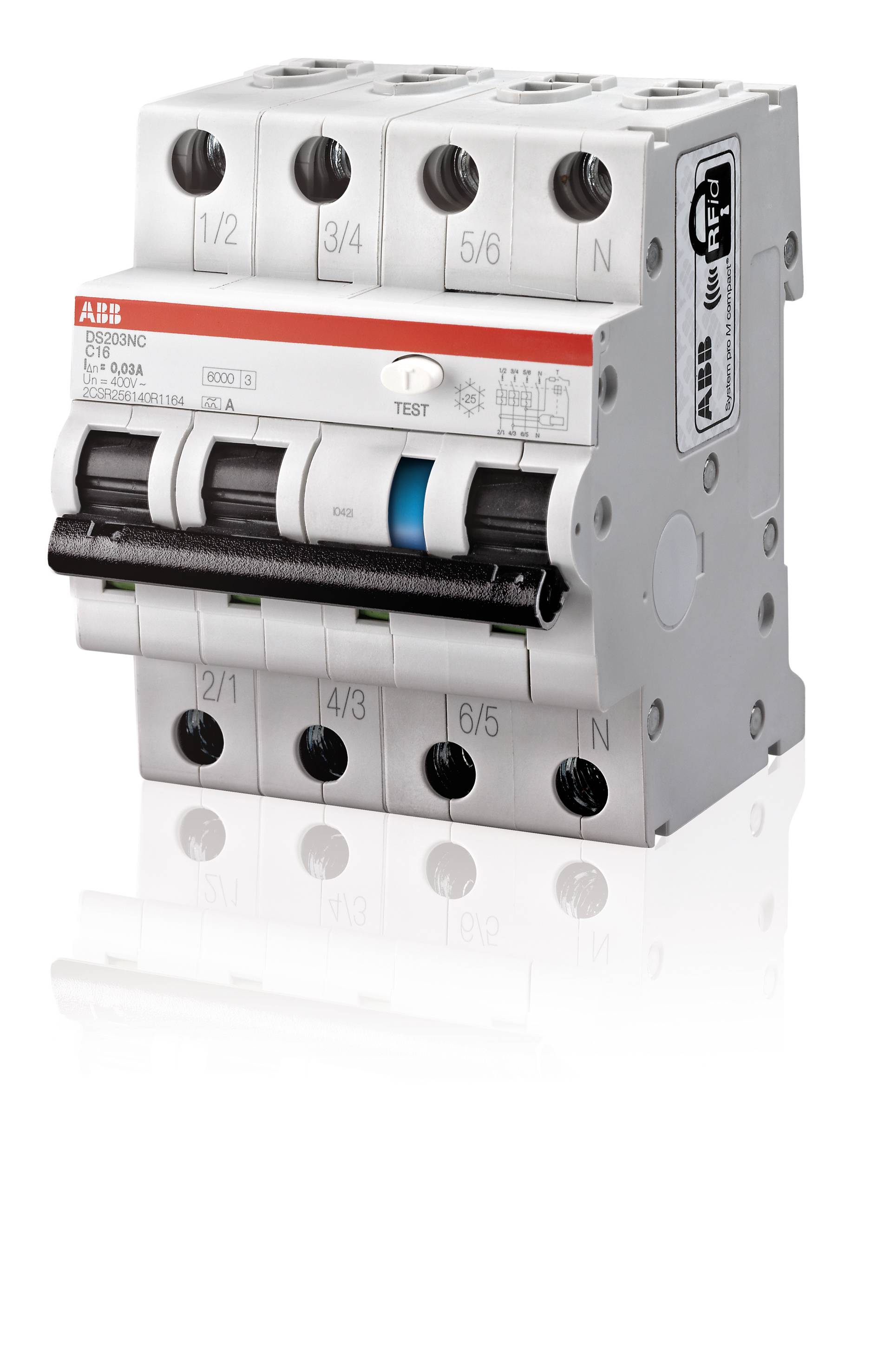 ABB Stotz S&J FI/LS-Schalter DS203NC C16 A S300-0