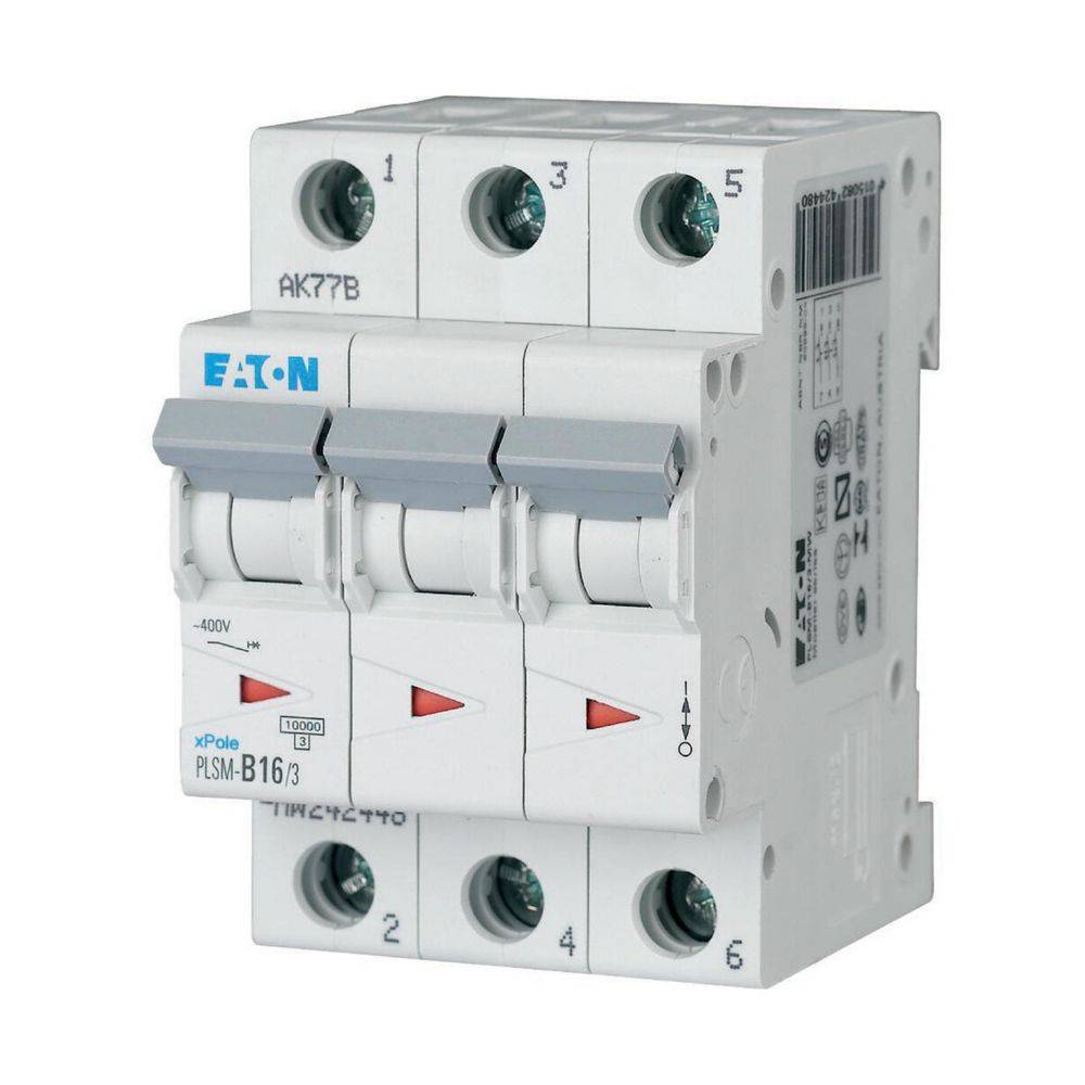 Eaton LS-Schalter 10kA B 16A/3pol 3TE Eaton PLSM-B16/3-MW, 1 Stk.-0