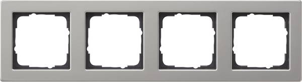 GIRA - 021433 Abdeckrahmen 4f E2 Edelstahl
