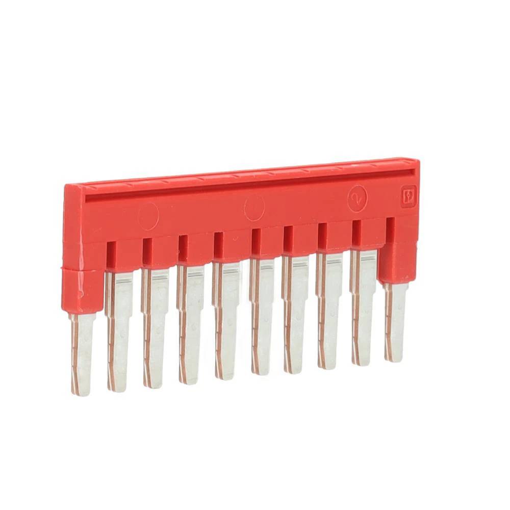 Phoenix Contact Steckbrücke 10-polig, rot FBSR 10-5 17,5 A, 5,2 mm-0