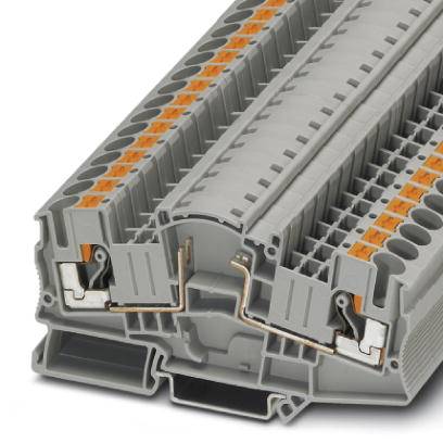 Phoenix Contact Bauelement-Reihenklemme 0,5-10qmm, grau PTME 6-BE 30 A, 500 V, 8,2 mm, 100,8 mm