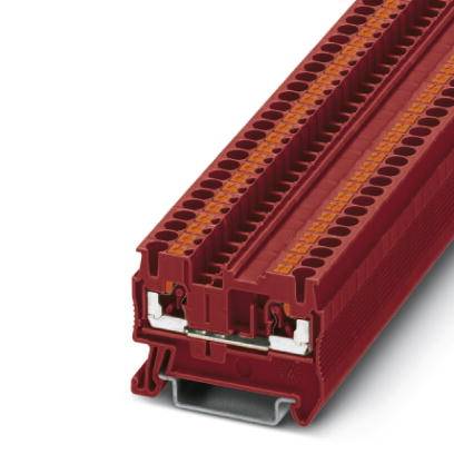 Phoenix Contact Durchgangsklemme 0,14-4qmm,rot PT 2,5 RD 0,14 mm², 24 A, 800 V, 5,2 mm, 48,5 mm-0