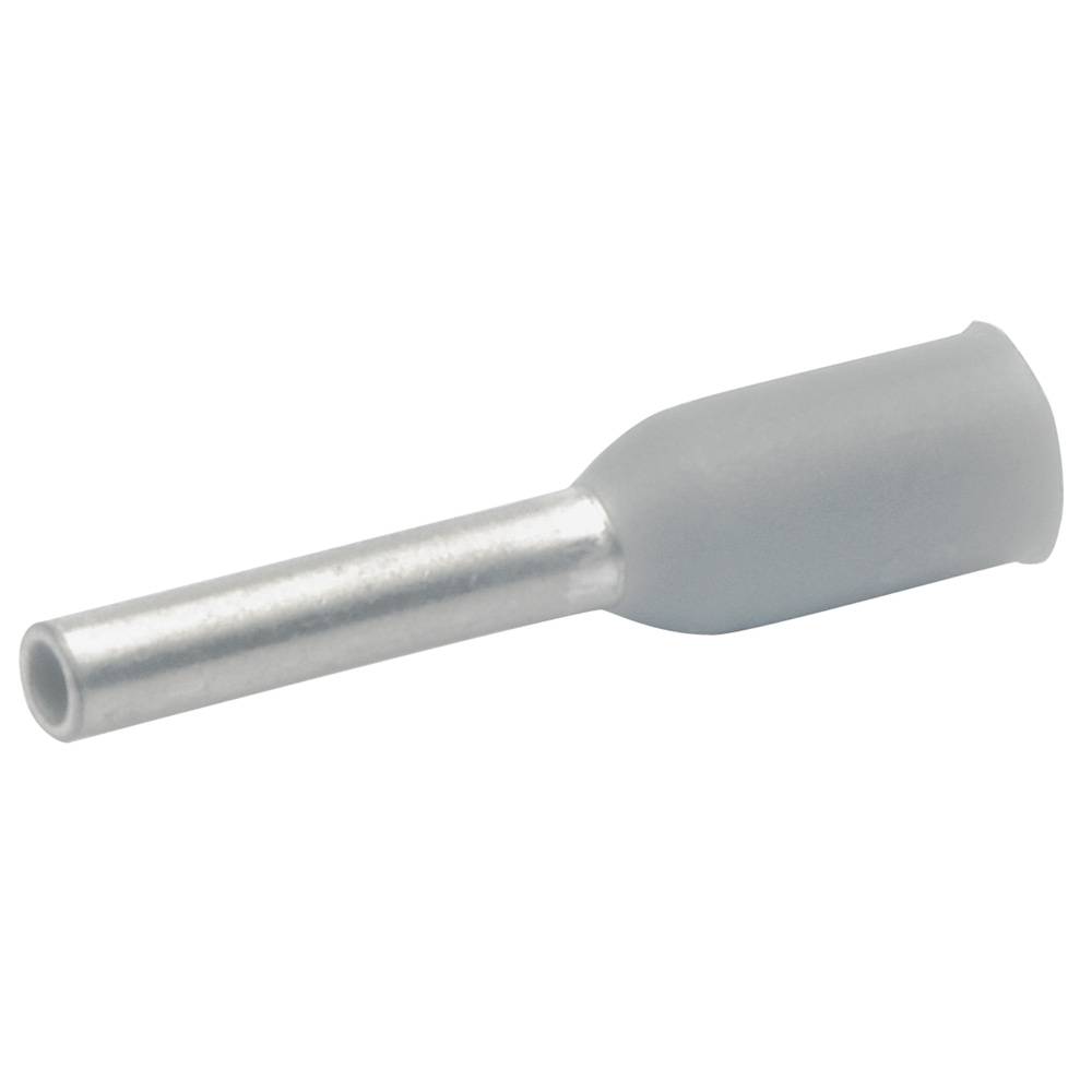 Klauke Isolierte Aderendhülsen nach DIN, Farbcode 1, 0,14  mm², Grau, Länge 8mm, Cu, verzinnt 166GRL