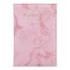Cadorabo Reisepass Hülle und Karten Hülle aus Kunstleder in Rosa 2-teiliges Taschen Set