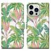 Cadorabo Schutzhülle für Apple iPhone 14 PRO Hülle Design Grün Handyhülle Schutzhülle Etui Magnetisch Case Cover