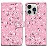 Cadorabo Schutzhülle für Apple iPhone 14 PRO Hülle Design Rosa Handyhülle Schutzhülle Etui Magnetisch Case Cover