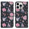Cadorabo Schutzhülle für Apple iPhone 14 PRO Hülle Design Schwarz Handyhülle Schutzhülle Etui Magnetisch Case Cover