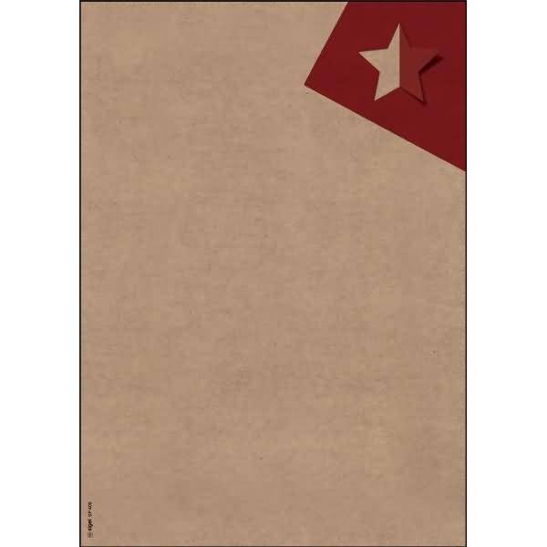 Weihnachtspapier-Set A4 100g 25 Blatt Kraftpapier Cut-out style-1