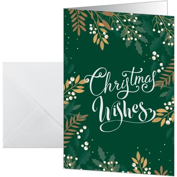 Weihnachtskarte A6 (A5) 250g 25+25 Stück Christmas wishes-0