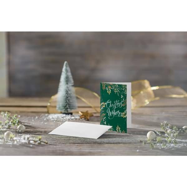Weihnachtskarte A6 (A5) 250g 25+25 Stück Christmas wishes-1