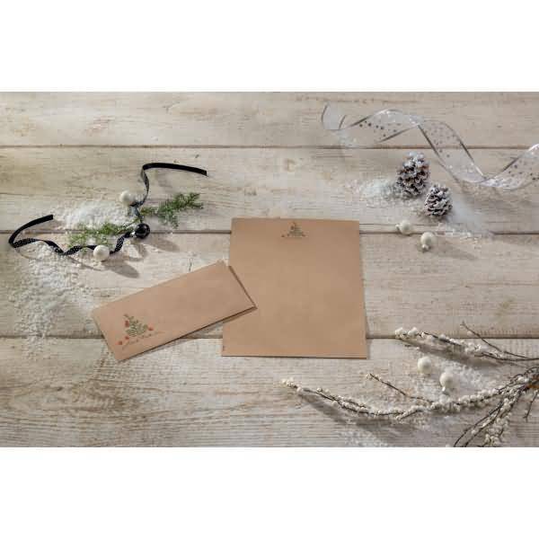 sigel Weihnachts-Umschlag "Christmas with apples", DIN lang (8203910)-1