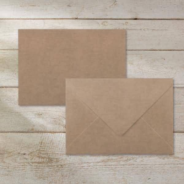 Umschlag C6 100g Kraftpapier Nature 24 Stück-1