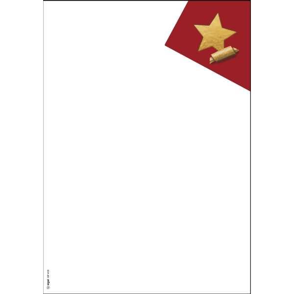 Weihnachtspapier-Set A4 90g 25 Blatt Cut-out style (gold)-1