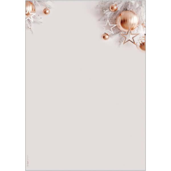 Weihnachtspapier A4 90g 100 Blatt Christmas in rose gold-0