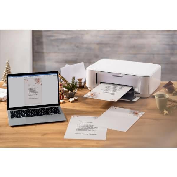 Weihnachtspapier A4 90g 100 Blatt Christmas in rose gold-1