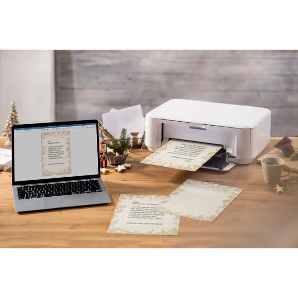 sigel Weihnachts-Motiv-Papier Golden Christmas, A4, 90 g/qm (8203964)-1