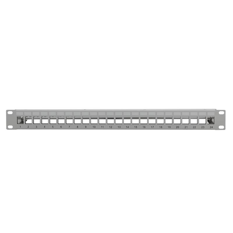 LogiLink Professional 19" Patchpanel für 24 Keystone-Module mit Kabelabfang-2