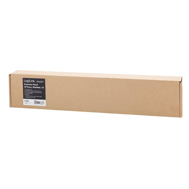 LogiLink Professional 19" Patchpanel für 24 Keystone-Module mit Kabelabfang-4