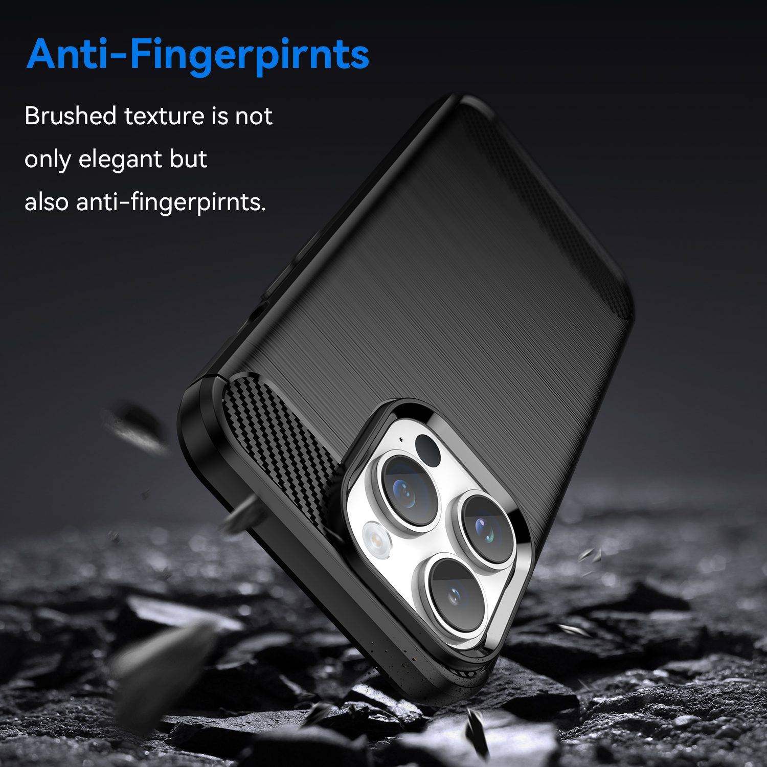 Cadorabo Hülle für Apple iPhone 14 PRO in Schwarz Schutzhülle TPU Case Cover Etui Handyhülle-3