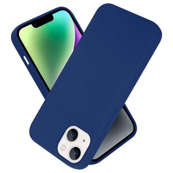Cadorabo Schutzhülle für Apple iPhone 14 Hülle in Blau Handyhülle Case Cover TPU Etui