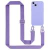 Cadorabo Schutzhülle für Apple iPhone 14 Hülle in Lila Handykette Etui längenverstellbar Kordel Band