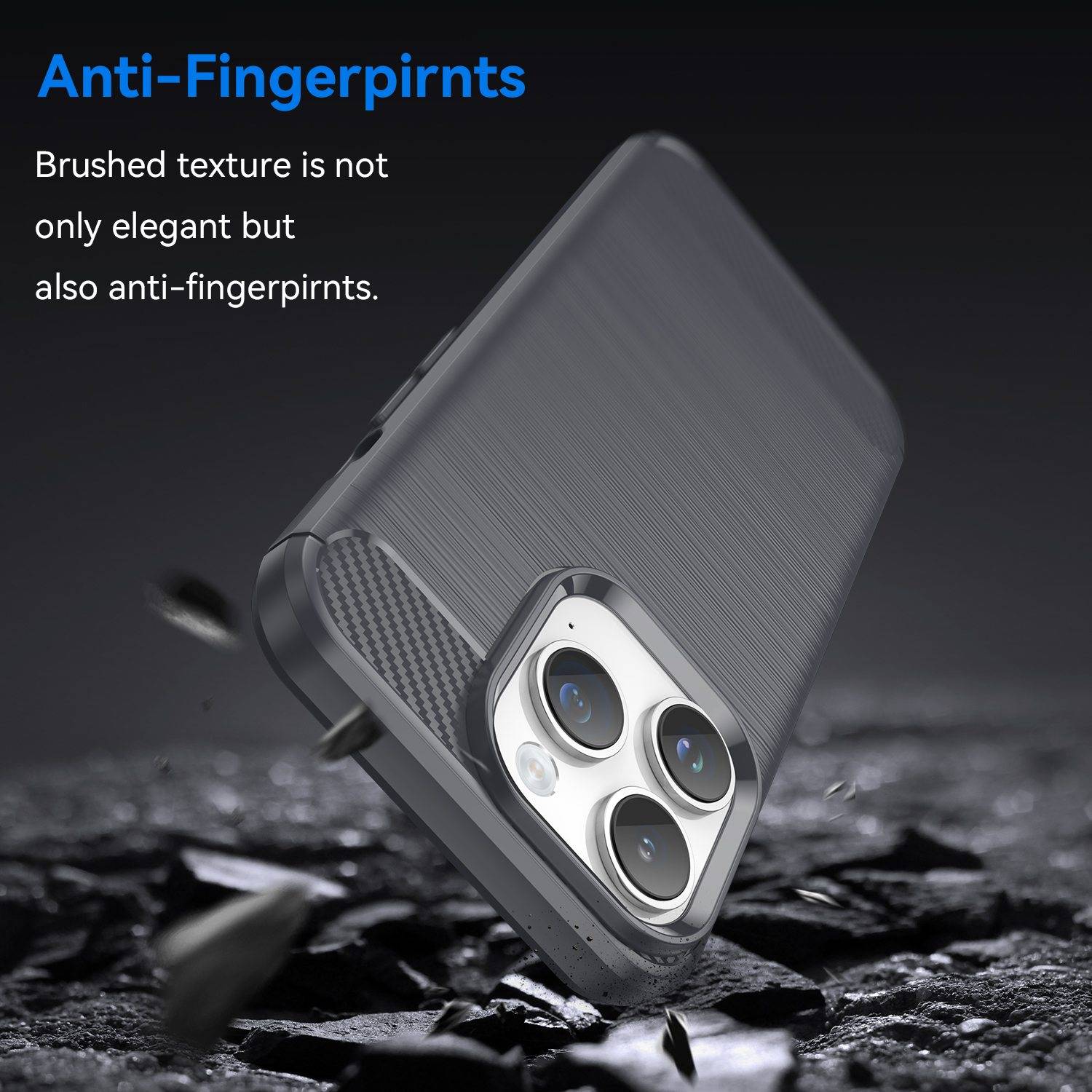 Cadorabo Hülle für Apple iPhone 14 PRO in Grau Schutzhülle TPU Case Cover Etui Handyhülle-3