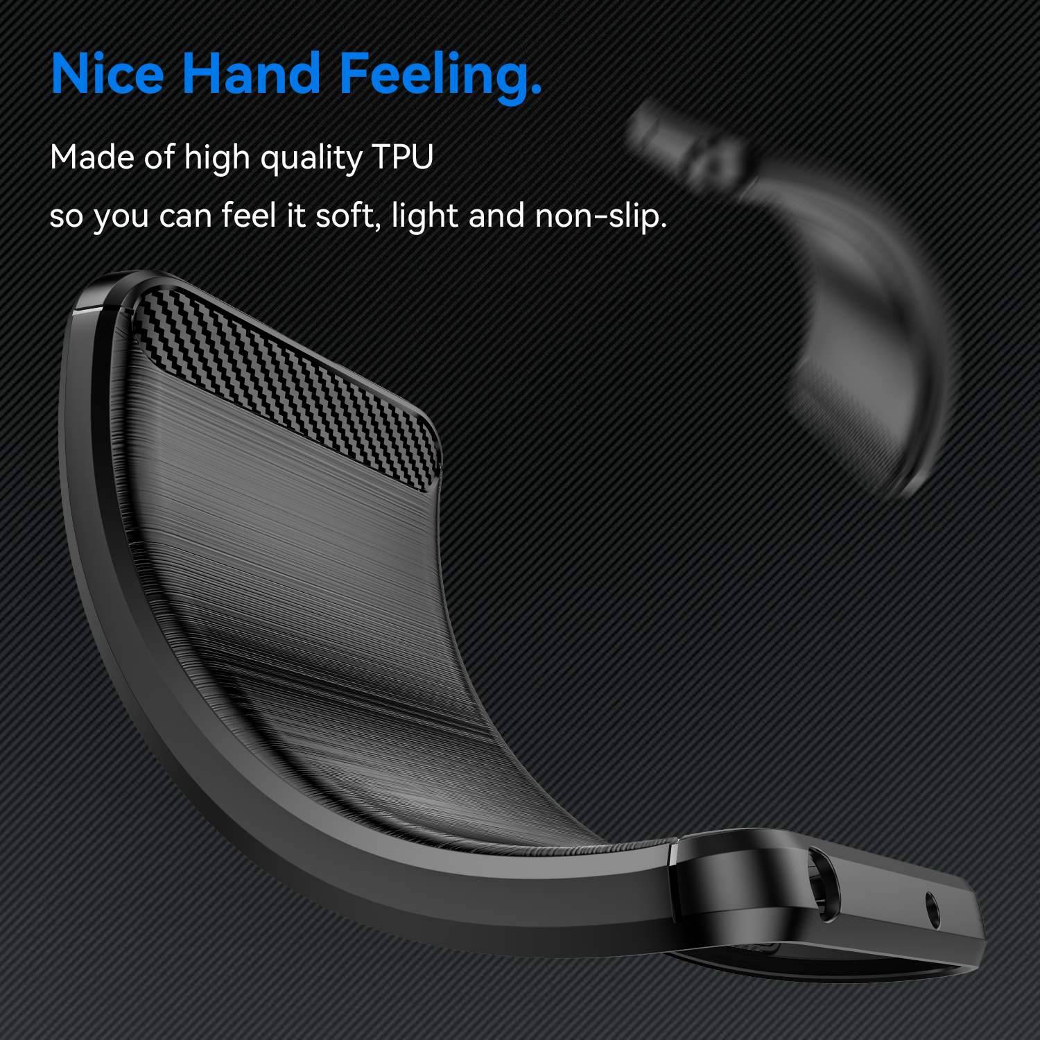 Cadorabo Hülle für Apple iPhone 14 PRO in Schwarz Schutzhülle TPU Case Cover Etui Handyhülle-4