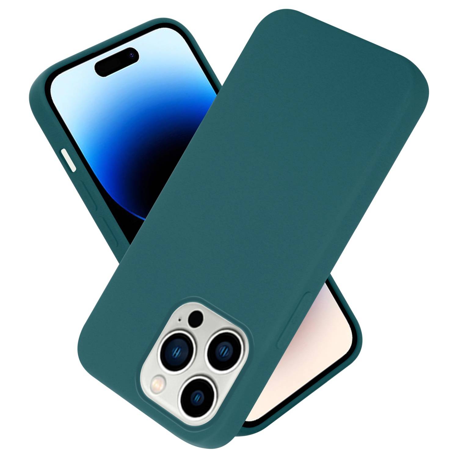 Cadorabo Schutzhülle für Apple iPhone 14 PRO MAX Hülle in Grün Handyhülle Case Cover TPU Etui-0
