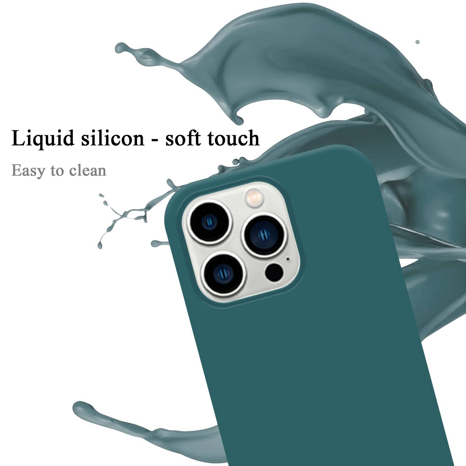 Cadorabo Schutzhülle für Apple iPhone 14 PRO MAX Hülle in Grün Handyhülle Case Cover TPU Etui-1
