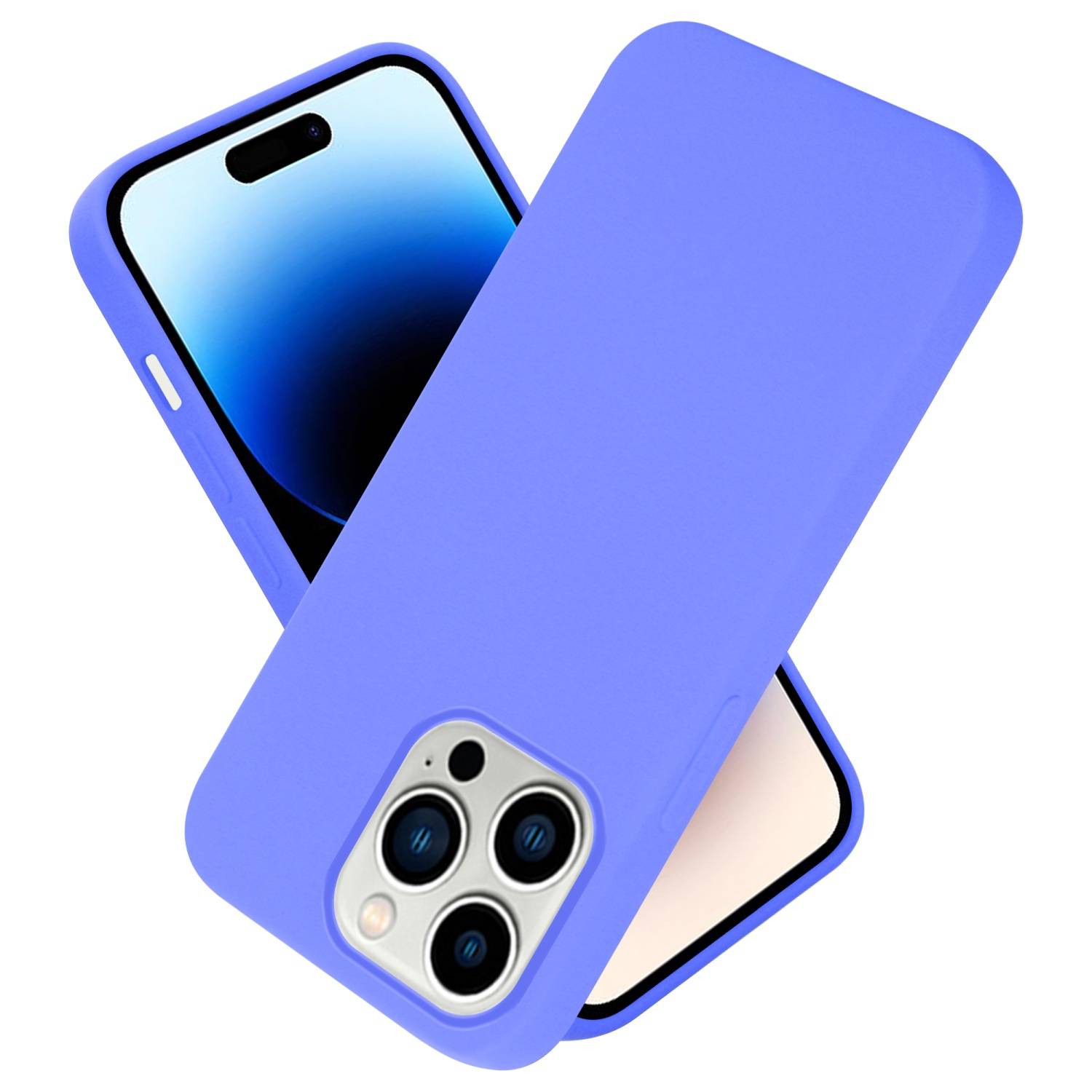 Cadorabo Schutzhülle für Apple iPhone 14 PRO Hülle in Lila Handyhülle Case Cover TPU Etui-0