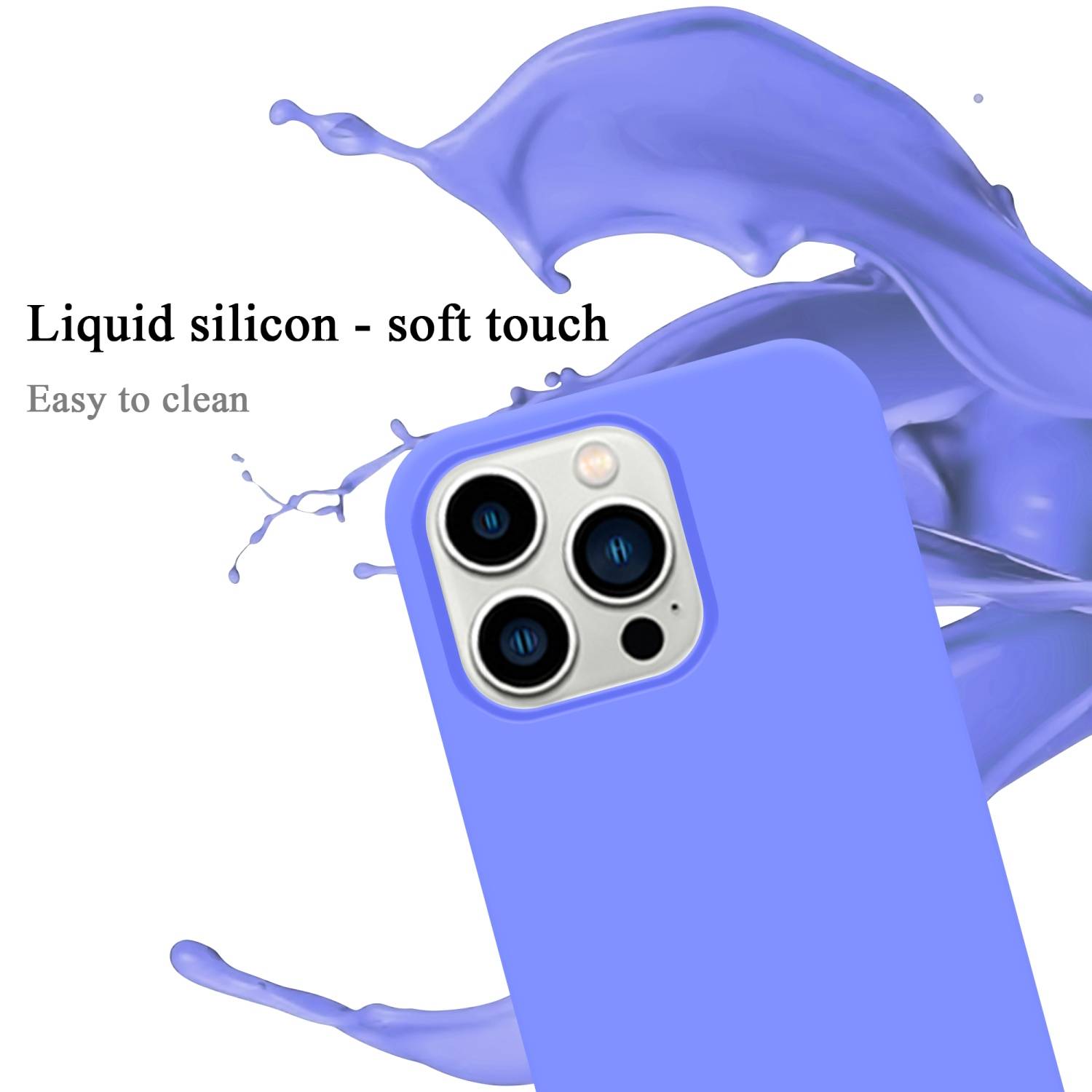 Cadorabo Schutzhülle für Apple iPhone 14 PRO Hülle in Lila Handyhülle Case Cover TPU Etui-2