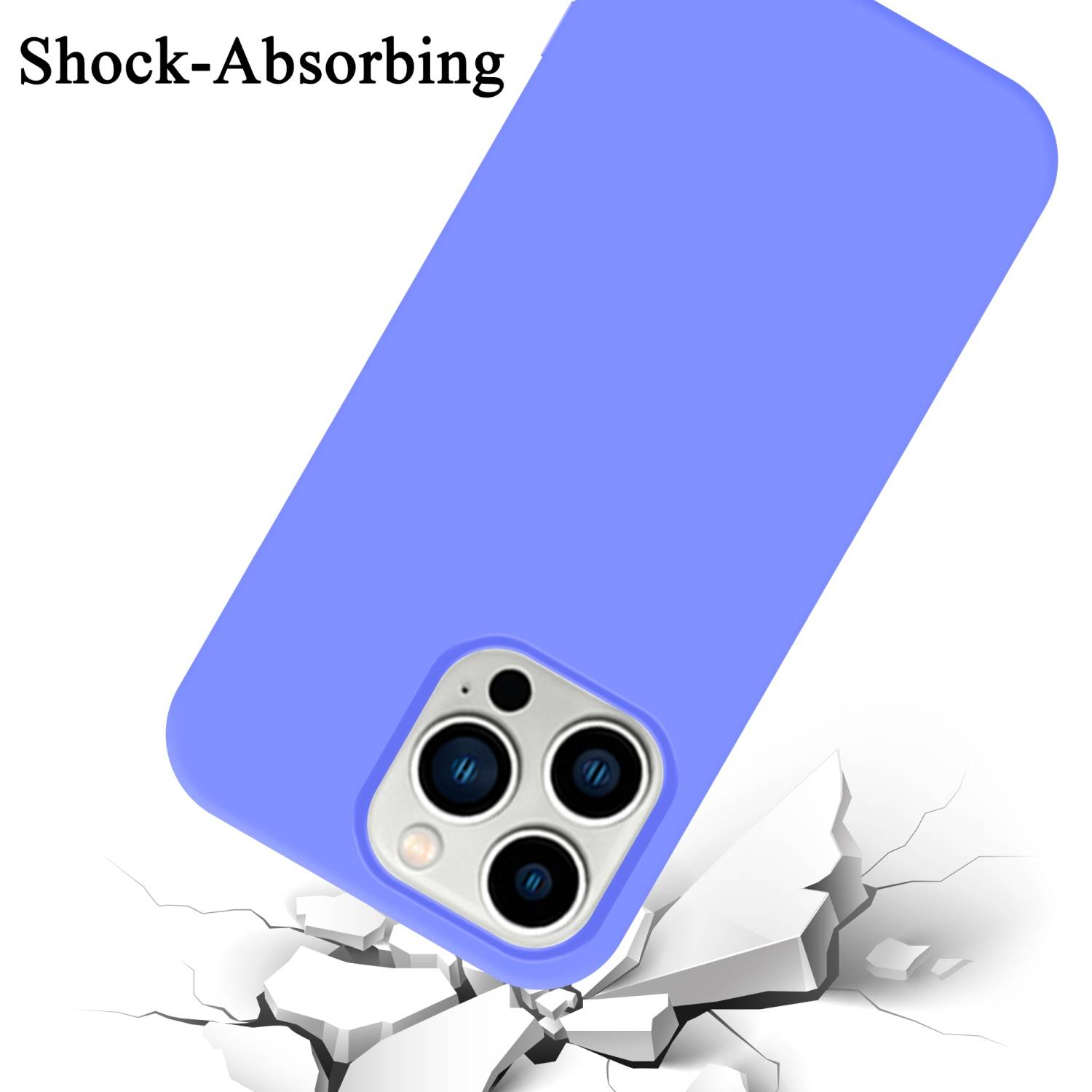 Cadorabo Schutzhülle für Apple iPhone 14 PRO Hülle in Lila Handyhülle Case Cover TPU Etui-4