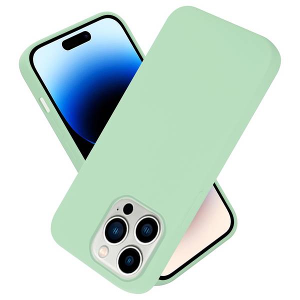 Cadorabo Schutzhülle für Apple iPhone 14 PRO MAX Hülle in Grün Handyhülle Case Cover TPU Etui