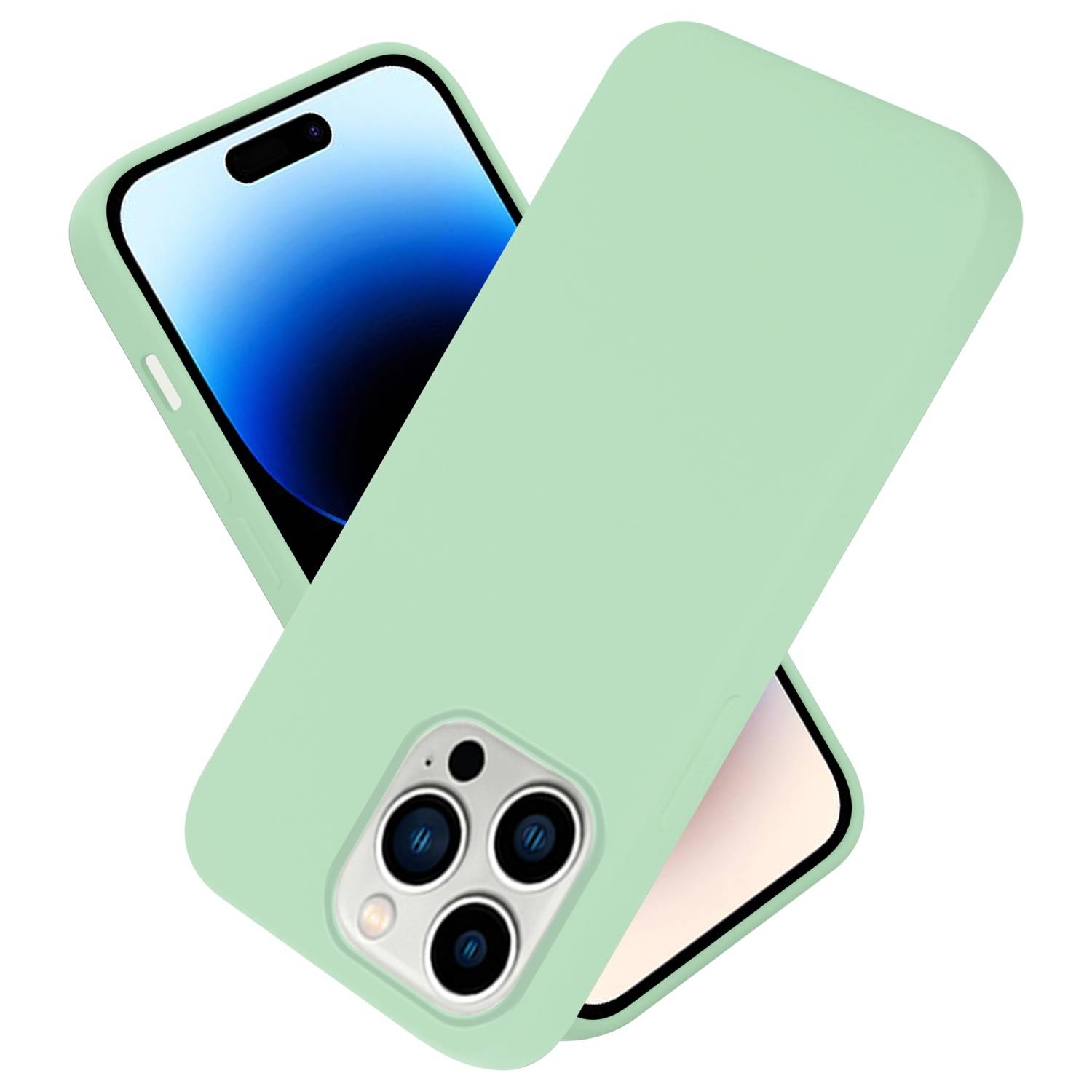 Cadorabo Schutzhülle für Apple iPhone 14 PRO MAX Hülle in Grün Handyhülle Case Cover TPU Etui-0
